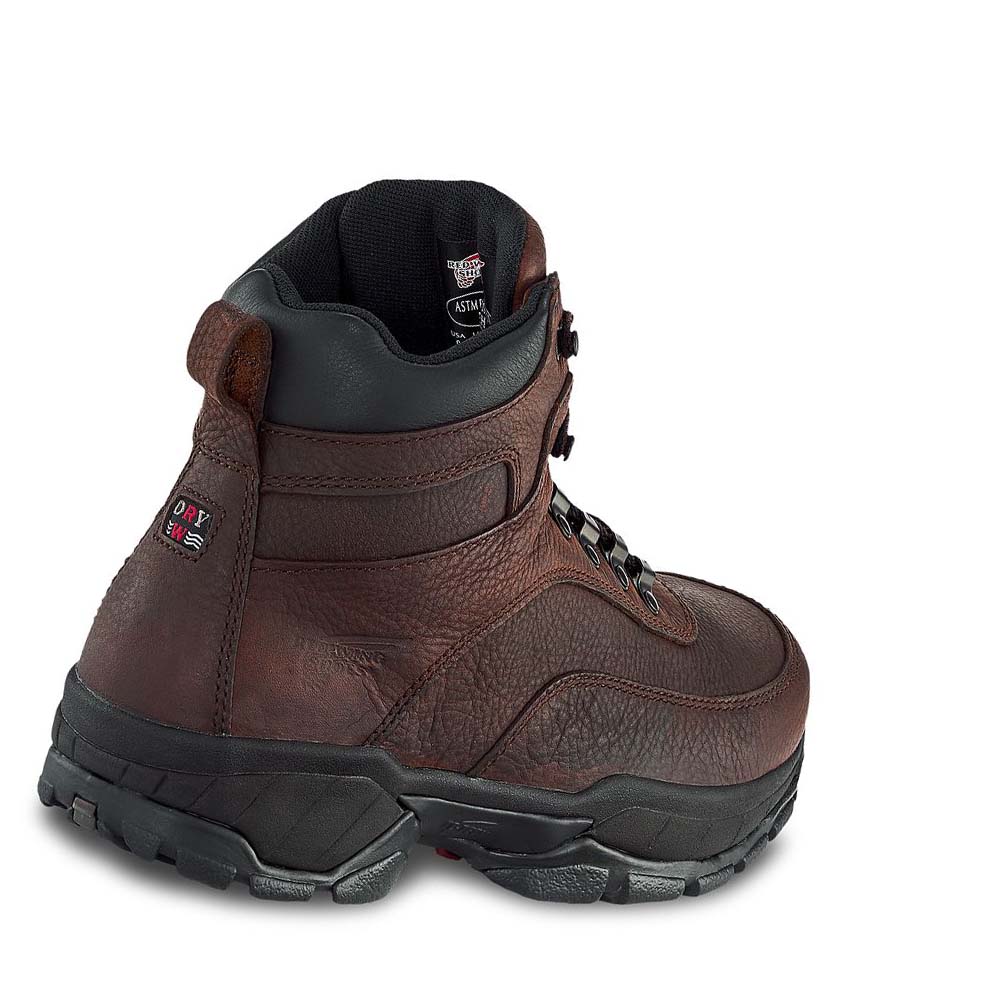 Red Wing 6-inch Waterproof CSA Soft Toe Men's Hiking Boots Coffee | ZA 253ZUT